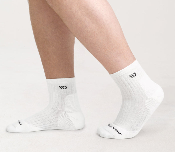 Solid Cushioned Quarter Socks - Image 5