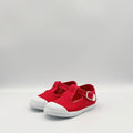 T- Strap 'Cap Toe' Red