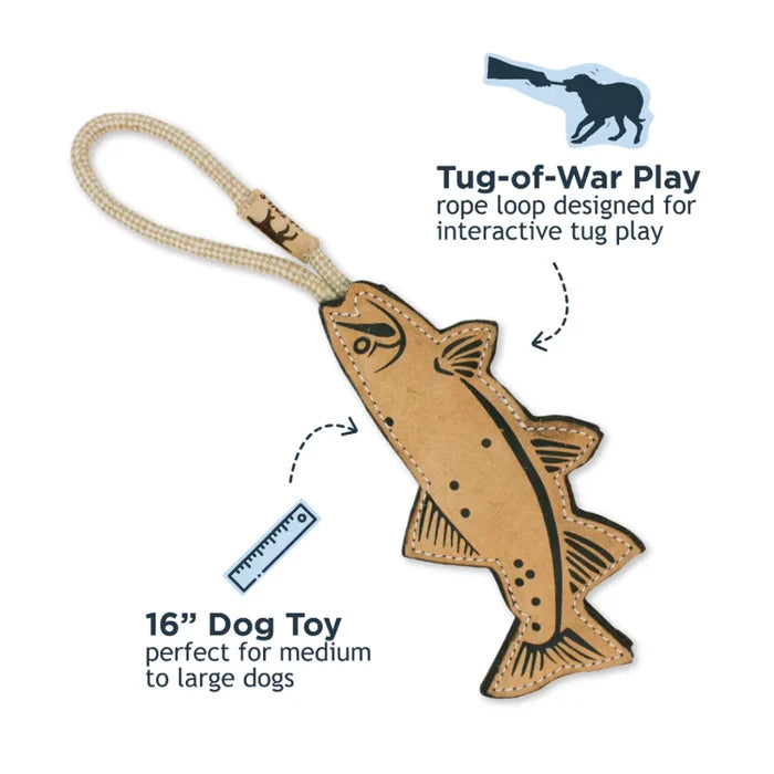 Tall Tails Natural Leather & Wool Trout