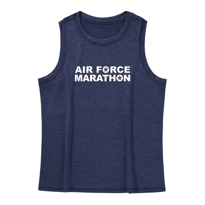 Women's Runners Plus LuxDry High Neck Tank Air Force Marathon