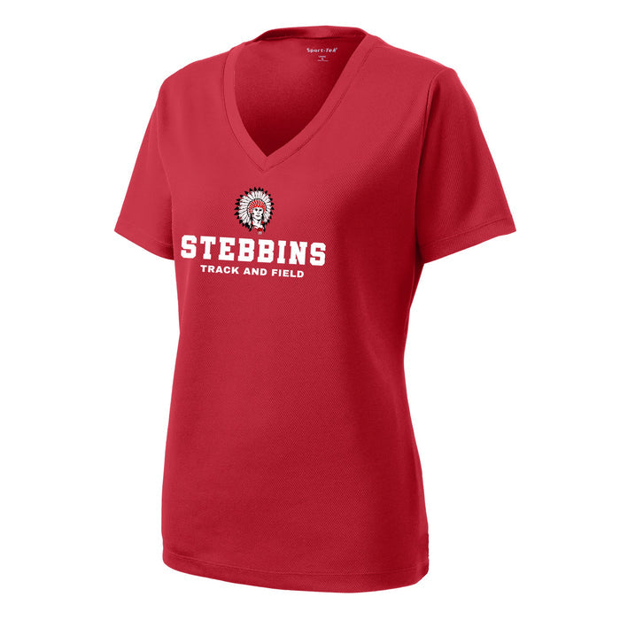 Women's Stebbins Track RacerMesh V-Neck Tech Tee
